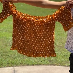 Off the shoulder crop top